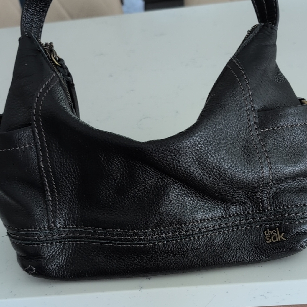 The Sak Black Leather Hobo Bag